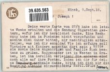 Minsk 1918 Foto AK Tracht Ort handschriftlich
