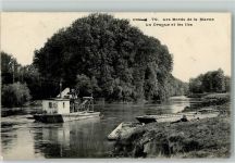 Les Bords de la Marne Floß 1911 Gebrauchsspuren