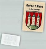 99837 O5902 Berka , Werra Vignette Freistaat Thüringen