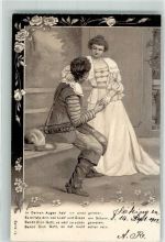Serie 13 Faust Goethe, Johann Wolfgang Litho Gretchen 1900 Prägedruck