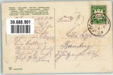 Verlag PFB Serie 7644 Mondschein Litho Passepartout Böcklin ähnlich Künstler sign. 1908 Prägedruck