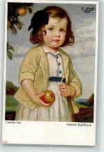 Kind unter dem Apfelbaum Primus Serie 5090 Max, Corneille 1919 Künstlerkarte