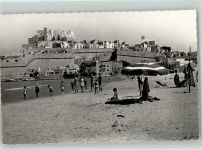 Peniscola Foto AK Schwimmbad Strand Burg