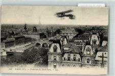 Paris Blick auf die 8 Brücken Flugzeug vor 1945 1911