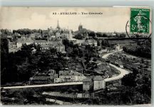 89200 Avallon 1908 - Briefmarke Bildseite