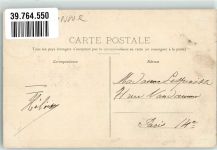 89200 Avallon 1908 - Briefmarke Bildseite