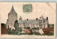28200 Chateaudun 1902 - Schloss Briefmarke Bildseite