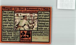 99610 O5230 Sömmerda 1921 Notgeldschein 25 Pfennig Dreyse`s Geburtsstadt
