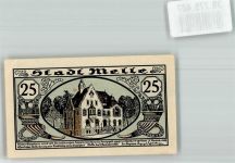 49324 W4520 Melle , Wiehengeb 1920 Notgeldschein 25 Gutschein