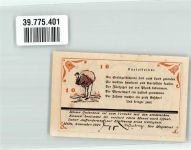 49324 W4520 Melle , Wiehengeb 1921 Notgeldschein 10 Pf. Gutschein Kartoffelnot