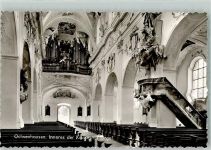 88416 W7955 Ochsenhausen Foto AK Kirche Kirchenorgel