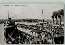 Victoria Foto AK Hafen C.P.R. Steamer