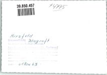 59510 W4775 Herzfeld , Westf FOTO KEINE AK Idagruft Ort handschriftlich
