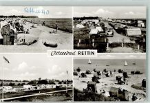 23730 W2430 Rettin Foto AK Schwimmbad Strand Campingplatz VW Bus