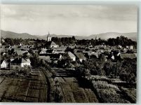 77871 W7592 Renchen Foto AK mit Heilig-Kreuz-Kirche und Wasserturm
