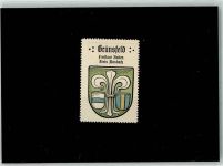 97947 W6974 Grünsfeld Vignette Wappen