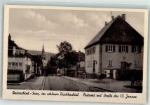66287 W6607 Quierschied Foto AK Postamt Straße des 13. Januar