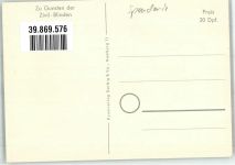 sign. Laabs Schlüsselblume Kunstverlag Gerbig u. Co. Blinde Künstlerkarte