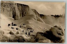 Wasserfälle zu gefroren Naturereignis Wasserfall Foto AK