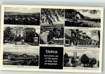 36179 W6440 Bebra Foto AK Rathaus Bahnhof Kath. Kirche Nürnberger Straße
