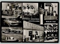 W1000 Berlin Mitte Deutsche Industrieausstellung 1960 Autos Staubsauger Reifen Frachtschiff Fernseher Foto AK