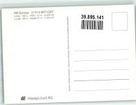 Vogelschau Hapag-Lloyd AG Dampfer Europa