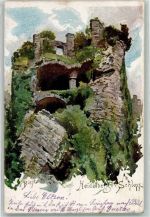 W6900 Heidelberg , Neckar Ruine Schloß Biese, K. 1906 Künstlerkarte