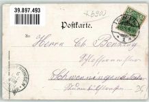 W6900 Heidelberg , Neckar Ruine Schloß Biese, K. 1906 Künstlerkarte