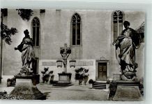 74821 W6950 Neckarelz Foto AK Denkmal Kirche Haus Maria Trost