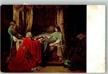 Nr. 20 Jaquand: Hungertod des Gaston de Foix Herzog von Nemours Adel E. A. Seemann Künstlerkarte