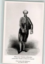 William Farren als Sir Peter Teazle in Schule f. Scandal Theaterschauspieler Künstlerkarte