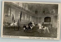 Gemälde von Blaas AK Spanische Reitschule