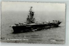 Flugzeugträger Karel Doorman Kriegsschiff nach 1945 Foto AK