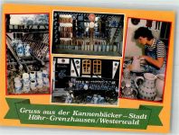 56203 W5410 Höhr-Grenzhausen Werbe AK Töpferwaren Kannenbäcker