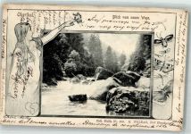 38640 W3380 Oker 1902 - Wildwasser im Okertal Erotik Schmetterlinge