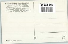72458 W7470 Onstmettingen Foto AK Ev. Kirche Chorfenster