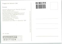 Quito 1984 Sonderstempel Wappen Flaggen der Nationen Briefmarke Bildseite