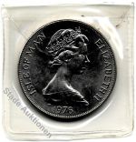 one Crown 1976 Elizabeth II Centenary of the Horse tram Münze auf AK