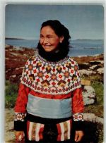 Nuuk Foto AK Tracht Frau