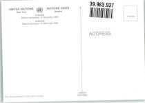 Tirana 1982 Sonderstempel Wappen Flaggen der Nationen Briefmarke Bildseite