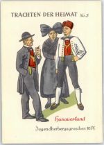 Herbergsgroschen , Feuerstein, F. , Hanau , Trachten der Heimat No.5 Jugendherberge