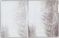 Constantine - Stereofoto, Sinter-Terrassen in der Rhumel-Schlucht
