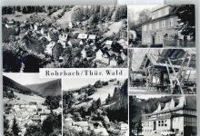 07429 O6821 Rohrbach b Rudolstadt - Kirche, Ortsansicht, Pension