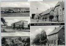 38875 O3703 Elbingerode (Harz) - Kirche, Ortsansicht, Diakonissen Mutterhaus Neuvandsburg, Marktplatz