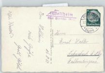91809 W8839 Wellheim - Landpoststempel