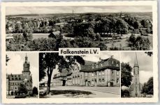 08223 O9704 Falkenstein , Vogtl - Bahnhof , Rathaus
