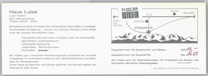 87527 W8972 Ofterschwang - Klapp-Karte Gasthaus Luise