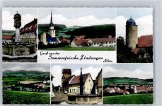 97650 W8741 Fladungen - Kirche Brunnen Stadtmauer