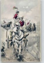 Pferd, Kutschen Motiv Ungarn 1902 Künstlerkarte
