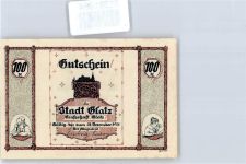 Glatz Klodzko Notgeldschein 100 Pfennig